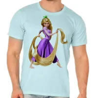 Camiseta adulto ou infantil rapunzel princesa disney - Foto 5