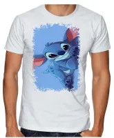 Camiseta adulto ou infantil Stitch coração desenho - Foto 4