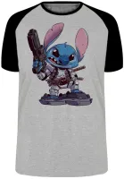 Camiseta adulto ou infantil Stitch deadpool desenho animado - Foto 4