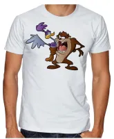 Camiseta adulto ou infantil Taz mania papa leguas - Foto 3