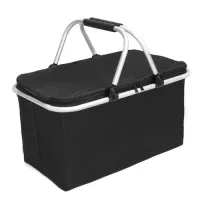 Cesta Térmica Bolsa Grande Dobrável Cooler Praia Lanche Piquenique Camping Bebidas 30 Litros - Foto 5