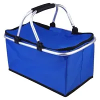Cesta Térmica Bolsa Grande Dobrável Cooler Praia Lanche Piquenique Camping Bebidas 30 Litros - Foto 7