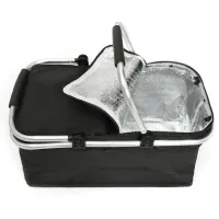 Cesta Térmica Bolsa Grande Dobrável Cooler Praia Lanche Piquenique Camping Bebidas 30 Litros - Foto 9