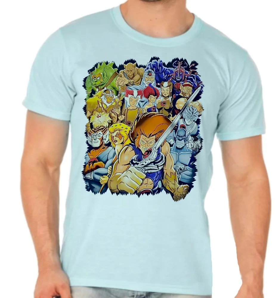Camiseta adulto ou infantil Thundercats lion panthro snarf