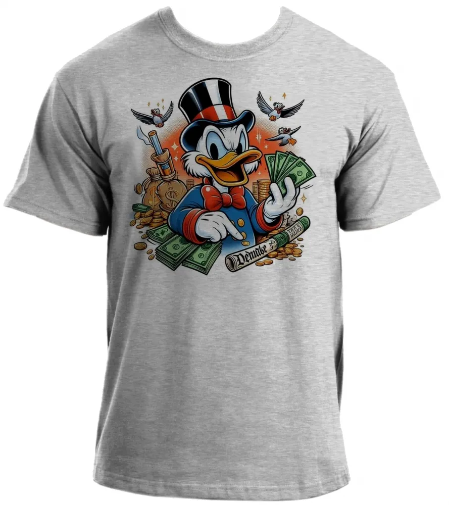 Camiseta adulto ou infantil Tio patinhas dolar ouro rico Imagem