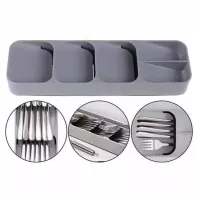 Porta Talheres Gaveta Organizador Separador Cozinha Colher Garfo Faca Divisoria Pratico Casa - Foto 4