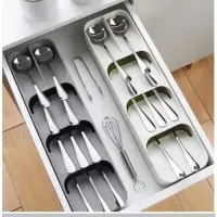 Porta Talheres Gaveta Organizador Separador Cozinha Colher Garfo Faca Divisoria Pratico Casa - Foto 7