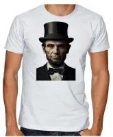 Camiseta adulto ou infantil abraham lincoln 16 presidente - Foto 2