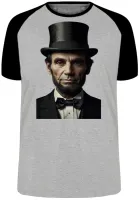 Camiseta adulto ou infantil abraham lincoln 16 presidente - Foto 3