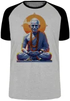 Camiseta adulto ou infantil Gandhi India lider espiritual - Foto 3