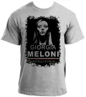Camiseta adulto ou infantil Giorgia Meloni italia direita - Foto 2