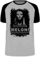 Camiseta adulto ou infantil Giorgia Meloni italia direita - Foto 3
