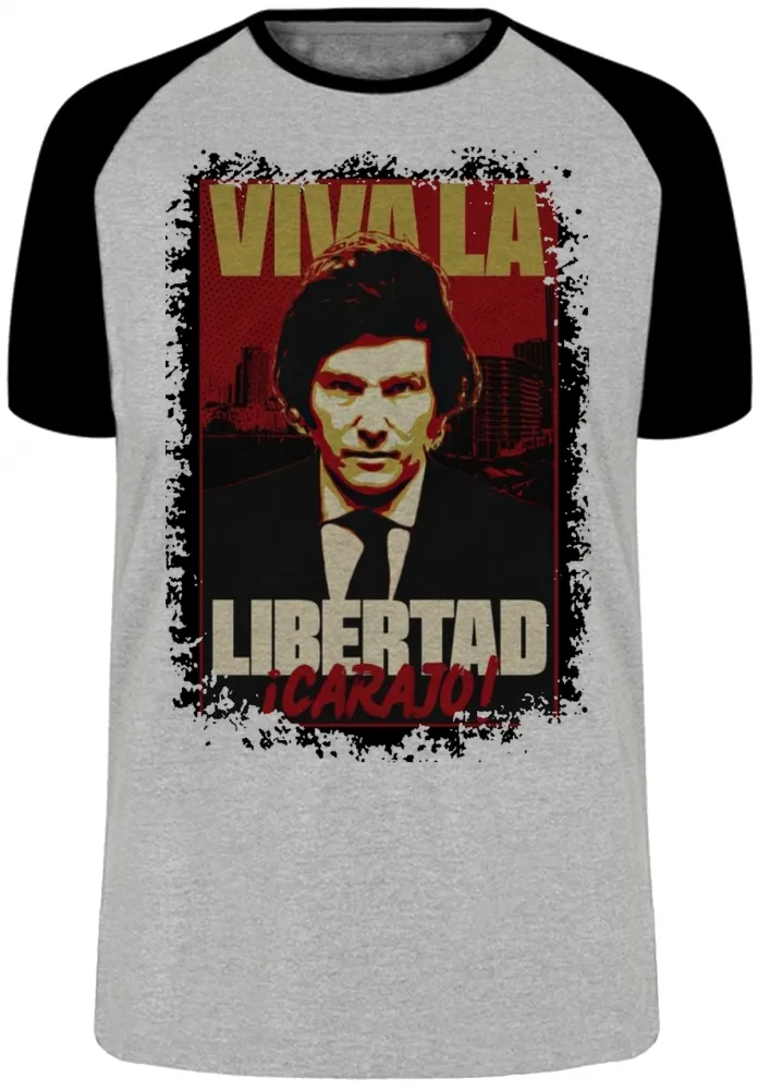Camiseta adulto ou infantil Javier Milei Liberdade