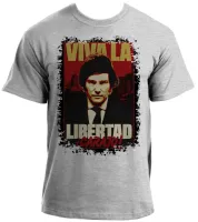 Camiseta adulto ou infantil Javier Milei Liberdade - Foto 4