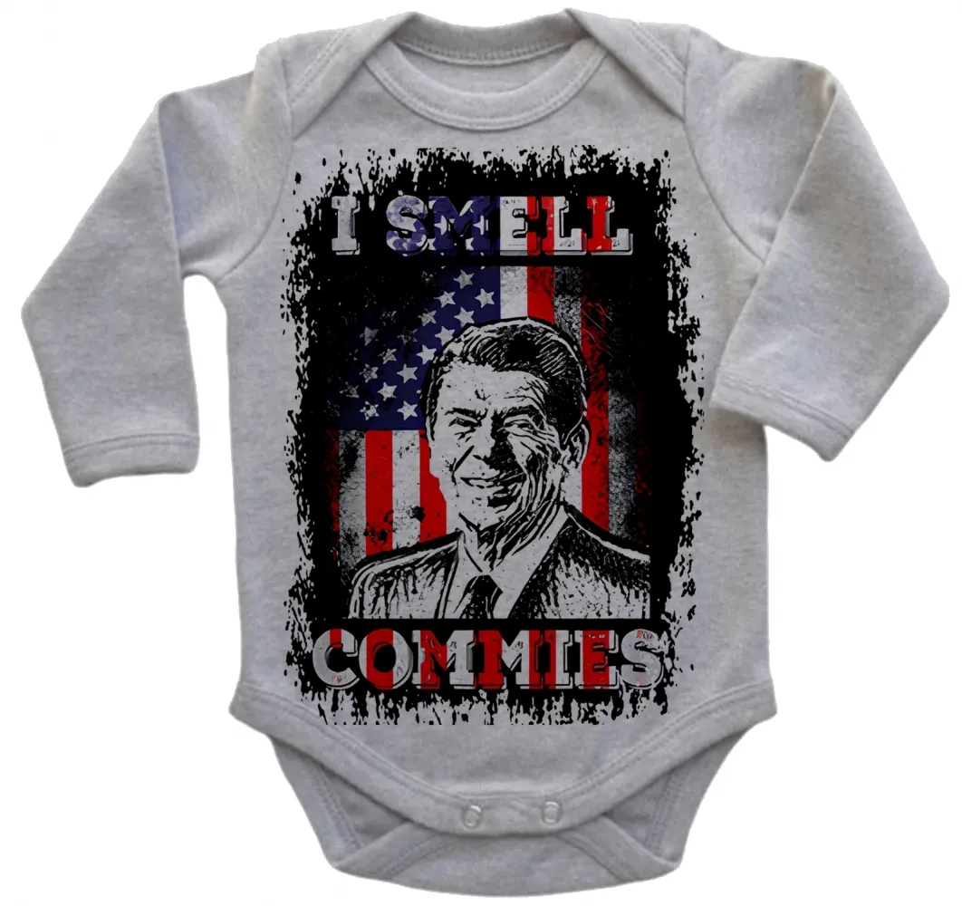 Body Bebê Infantil Ronald Reagan Presidente americano Imagem