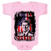 Body Bebê Infantil Ronald Reagan Presidente americano - Foto 4
