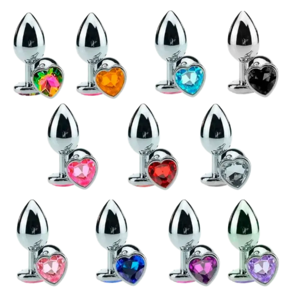 Plug Metal Coração Tam P Imagem