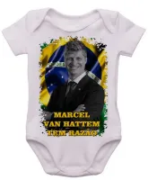 Body Bebê Infantil Marcel Van Hattem Patriota Brasil - Foto 3