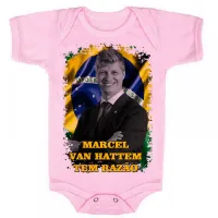 Body Bebê Infantil Marcel Van Hattem Patriota Brasil - Foto 4
