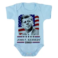 Body Bebê Infantil John F. Kennedy Presidente - Foto 3