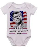 Body Bebê Infantil John F. Kennedy Presidente - Foto 4