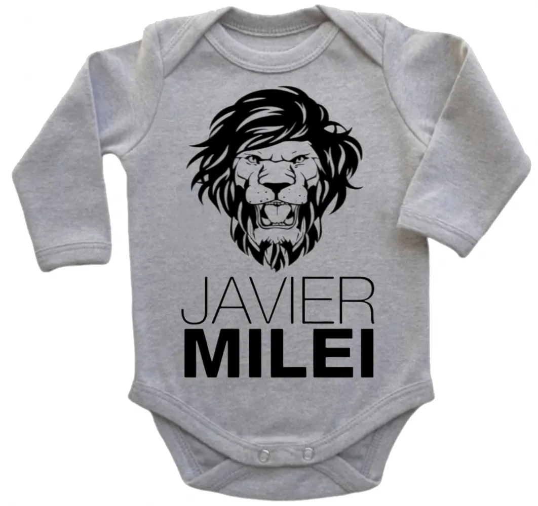 Body Bebê Infantil Javier Milei Argentina