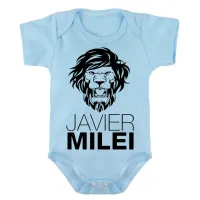 Body Bebê Infantil Javier Milei Argentina - Foto 3