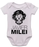 Body Bebê Infantil Javier Milei Argentina - Foto 4