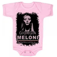 Body Bebê Infantil Giorgia Meloni italia direita - Foto 4