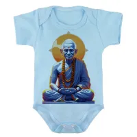 Body Bebê Infantil Gandhi India lider espiritual - Foto 2