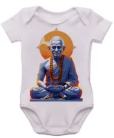 Body Bebê Infantil Gandhi India lider espiritual - Foto 3