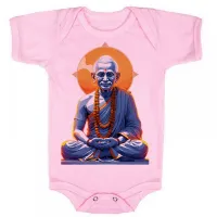 Body Bebê Infantil Gandhi India lider espiritual - Foto 4