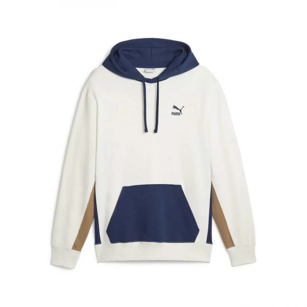 Moletom Com Capuz Puma Classics Block Casual Logo Masculino  Imagem