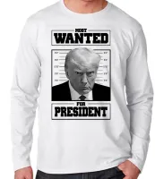 Camiseta manga longa Infantil ou Adulto Donald Trump Presidente - Foto 2