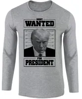 Camiseta manga longa Infantil ou Adulto Donald Trump Presidente - Foto 3