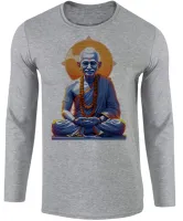 Camiseta manga longa Infantil ou Adulto Gandhi india lider espiritual - Foto 3