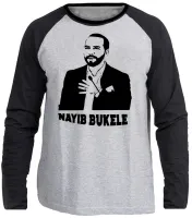 Camiseta manga longa Infantil ou Adulto Nayib Bukele presidente - Foto 3