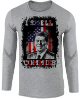 Camiseta manga longa Infantil ou Adulto Ronald Reagan Presidente americano - Foto 2