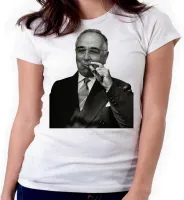 Baby look blusa feminina Getulio Vargas Presidente Brasil - Foto 4