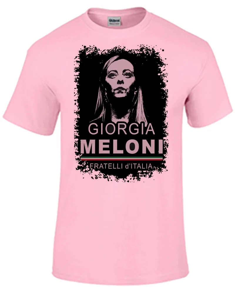 Baby look blusa feminina Giorgia Meloni italia direita Imagem