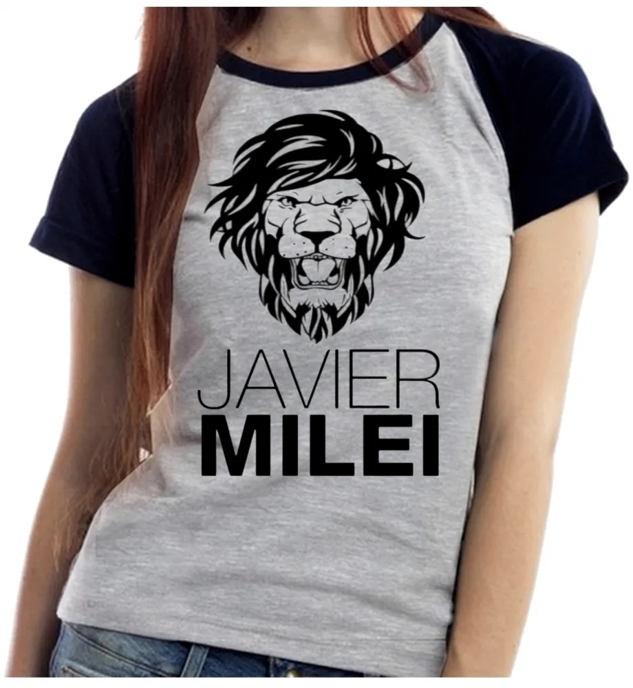 Baby look blusa feminina Javier Milei Argentina