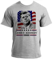 Baby look blusa feminina John F. Kennedy Presidente - Foto 2