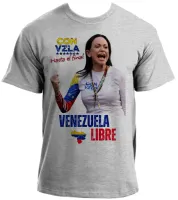 Baby look blusa feminina Maria Corina Machado Venezuela - Foto 2