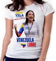 Baby look blusa feminina Maria Corina Machado Venezuela - Foto 3