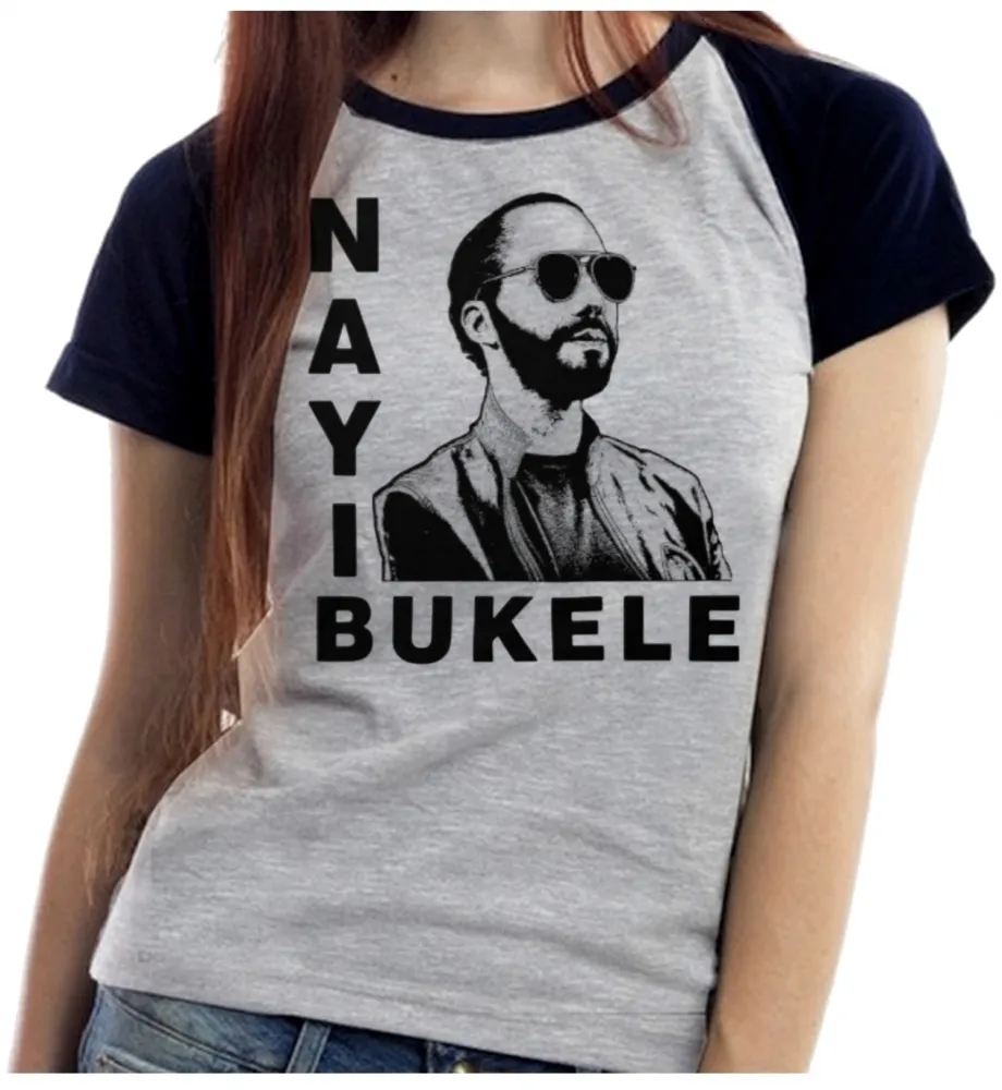 Baby look blusa feminina Nayib Bukele El salvador Imagem