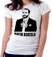 Baby look blusa feminina Nayib Bukele presidente - Foto 4