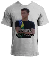 Baby look blusa feminina Nikolas ferreira tem razão - Foto 2