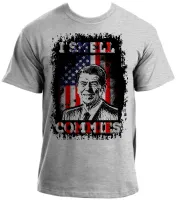 Baby look blusa feminina Ronald Reagan Presidente americano - Foto 2
