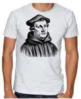 Camiseta adulto ou infantil Martin Lutero igreja Evangelica Protestante - Foto 3