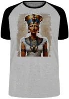 Camiseta adulto ou infantil Nefertite egito rainha cleopatra - Foto 4